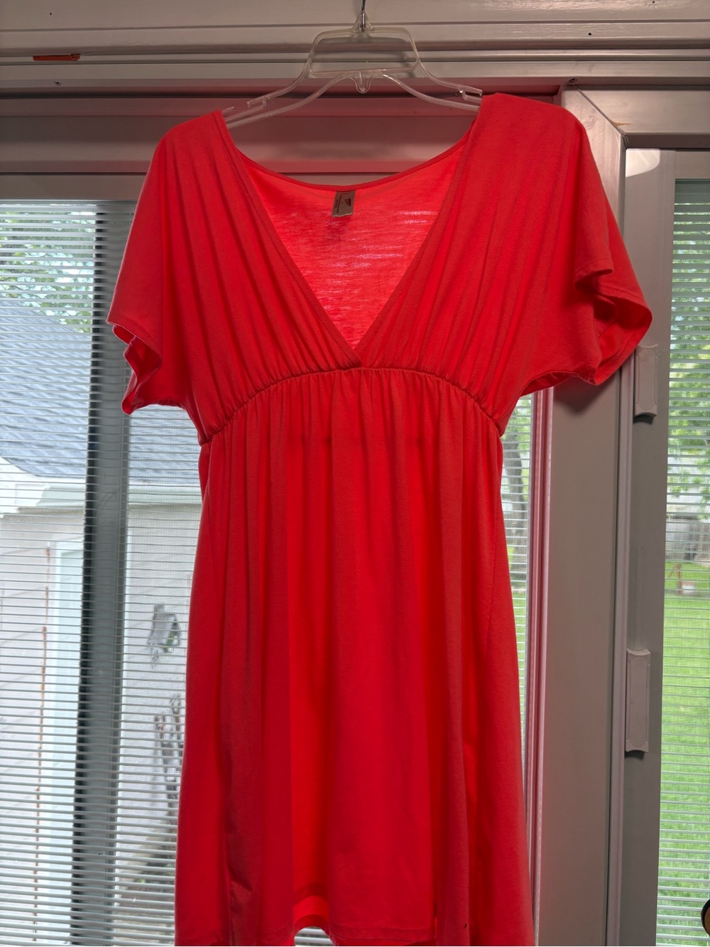 Arizona Jean Company Coral V-Neck Top